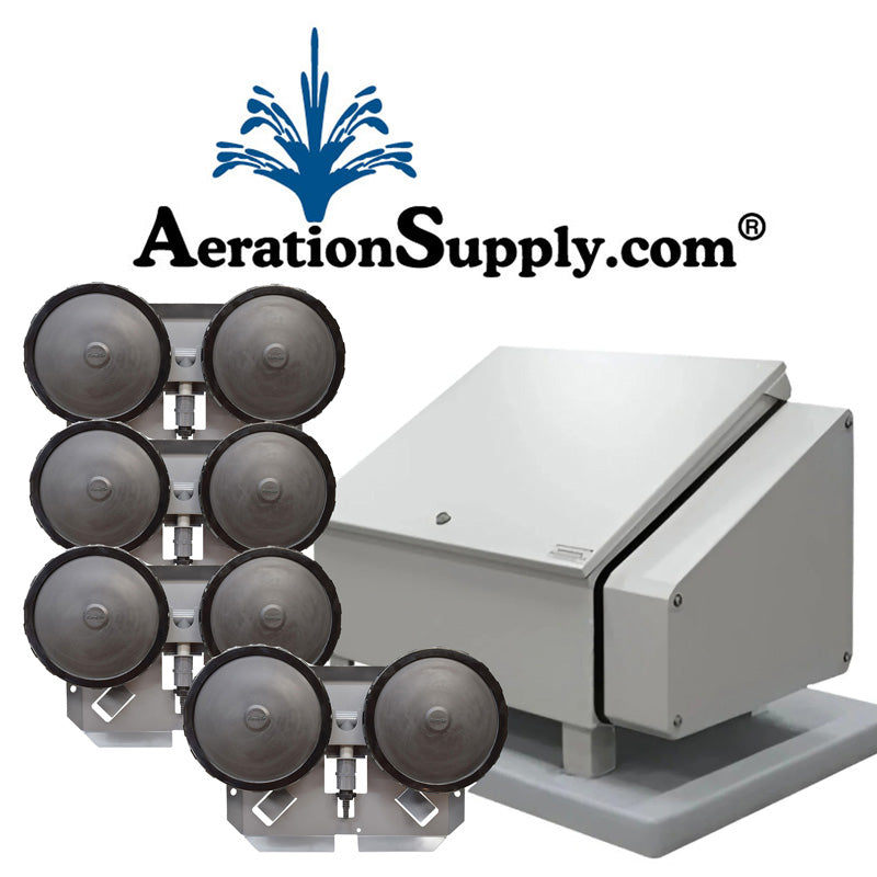 Aeration Supply VTX-4 Premium Lake & Pond Aeration System [For 4 to 7 Surface Acres]