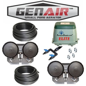 GENAIR-584-XL ELITE Premium Small Pond Aerator | Full Package [For Ponds To 750,000 Gallons]