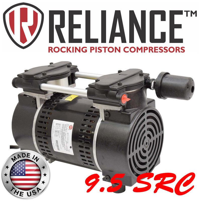 RELIANCE 9.5 SRC - 3/4hp Double Piston Air Compressor