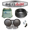 GENAIR-484 Premium Small Pond Aerator | Complete Package [For Ponds To 325,000 Gallons]